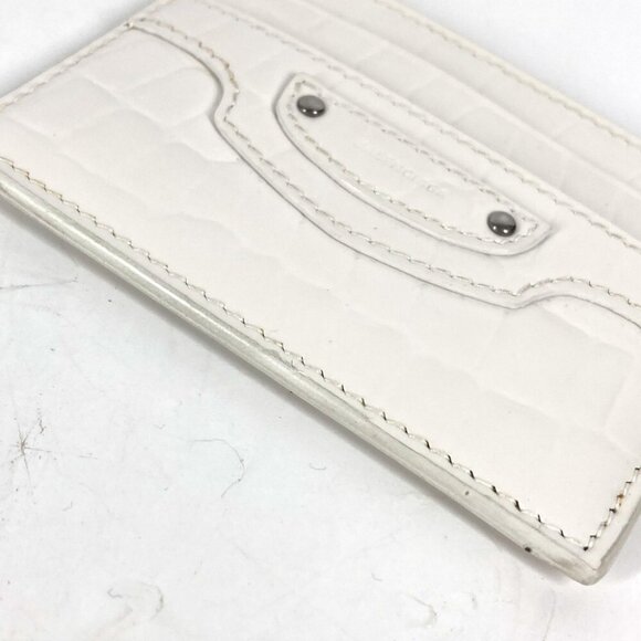 BALENCIAGA 640109 logo Business Card Holder Pass Case Card Case - Picture 13 of 14